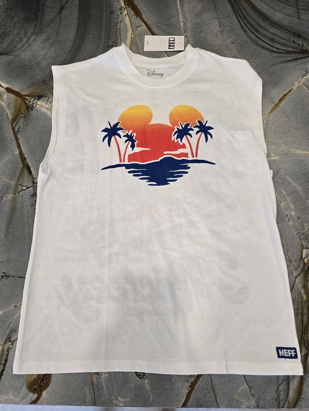 NWT Neff x Disney Men's Mickey Mouse Chill Out Sleeveless Tank Top, Size Small